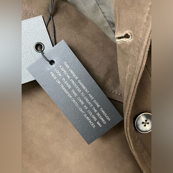 John Varvatos Cut-Away Double Breasted Coat Size EU 44 USA 34. NWT - Picture 8 of 16